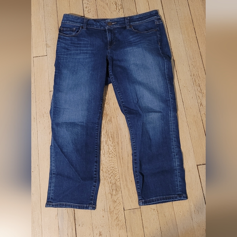 LOFT Medium Wash Modern Crop Jeans, Size 30/10